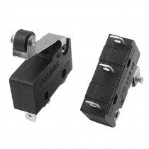 AC 250V 5A 3 Pin Roller Lever Arm SPDT NO NC Momentary Micro Switch 5 Pcs