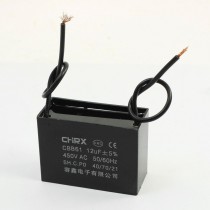 AC 450V 12uF Two Wired Lead Motor Running Capacitor CBB61