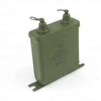 0.16" Mounting Hole Dia Metalized Paper Capacitor CJ40-2 0.22uF 1600V 5%