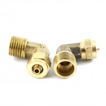 Air Pneumatic 1 4PT Male Thread 6mm Tube Dia Right Angle Quick Coupler 2pcs