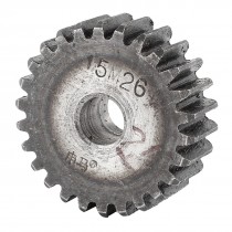 Gray 10mm x 42mm x 15mm Module 1.5 26 Teeth Metal Straight Spur Gear Wheel