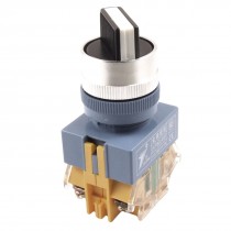 ON/OFF/ON Three 3 Position Rotary Select Selector Switch 23mm 9/10" 10A 660V AC