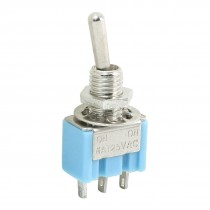 Blue Panel Mounting 2 Position Locking Toggle Switch SPDT AC 250V 6Amp