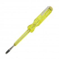 Yellow Plastic Handle 3.5mm Width Slotted Screwdriver AC 250V Electroprobe