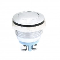 16mm Panel Cutout SPST Momentary Stainless Steel Ball Head Push Button Switch