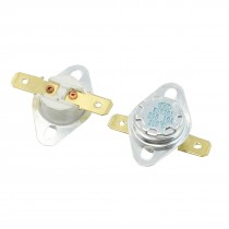 2 Pcs NC 2 Pin 210C Temperature Control Swtich Ceramic Thermostat 10A AC 250V