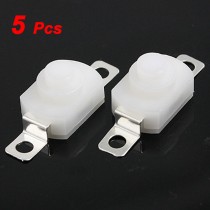 5x 2 Pin White Rectangle Torch Momentary Push Button Switch AC 250V 1.5A