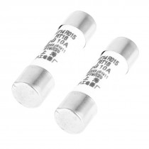2 Pcs AC 250V 10A Cylindrical Shape Fuse Link 10mm x 38mm