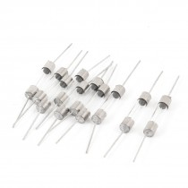 10 Pcs 6mm x 30mm Axial Leads Fast Acting Glass Fuses Tube 15Amp 250V