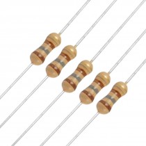 100 x 1/4W 250V 180 ohm Carbon Film Resistors Axial Lead