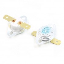 2 Pcs NC. 2 Flat Pin Terminal 200C Celsius Ceramic Thermostat 10Amp AC 250V