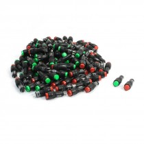 120Pcs 2 Pin Red Green Neon Bulb Signal Lamps Indicator Lights AC 220V