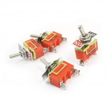 Spare Parts AC 250V 15A ON/OFF 2 Positions 2 Pin Toggle Switch E-TEN1021 4pcs