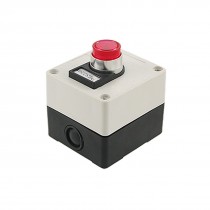 AC 220V Red Indicator Self Locking Push Button Switch
