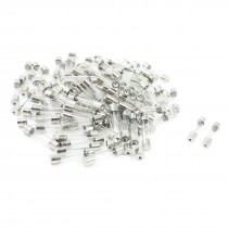 100 Pcs 250V 30A 6mm x 30mm Fast Blow Type Quick Glass Tube Fuses