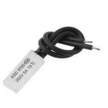 KSD9700 75 Celsius Plastic Head Temperature Control Switch Thermostat NC 250V 5A