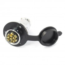 AC 250V 10A Dustproof Metal Chassis 7-Pin Male Female Aviation Plug Connector