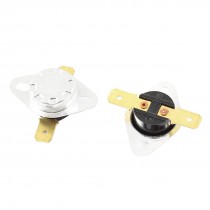 2Pcs KSD301 2 Terminal 50C Temperature Control Switch Thermostat AC 250V 15A