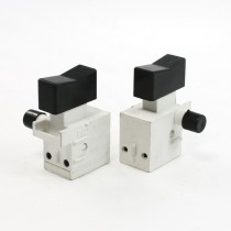 2 Pcs 1NO 1NC Double Pole Single Throw Self Latching Power Tool Switch AC250V 4A