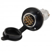 10-Pin Waterproof Electrical Deck Plug Circular Cable Connector 10A 10P