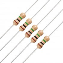 100 Pieces Resistors 1M ohm 1/4W 250V 5% Carbon Film