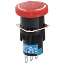 SPDT Latching Emergency Stop Control Push Button Switch AC 250V 3A