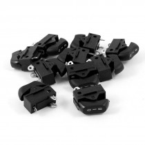 10 PCS AC 250V 10A DPDT 3 Pin 3 Position Hair Drier Push Button Switch