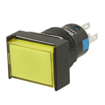 Yellow Cap Lamp Momentary Contact Push Button Switch Fxirm
