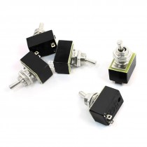 AC 220V 3A 2Pin 2 Position ON/OFF SPST Latching Toggle Switch 5 Pcs