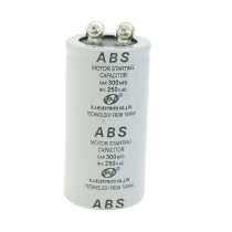 ABS 300MFD 300uF 250V Cylindrical AC Motor Capacitor