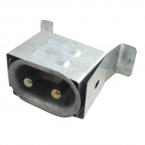 Electric Heater Replacement 2 Pin Metal Shell High Temperature Plug AC 220V