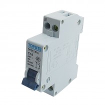 DIN Rail Mount 1P+N AC 240V 16A Overload Protection Circuit Breaker