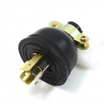 Black Screw Locking Cable End Generator Plug Adapter AC 250V 30A