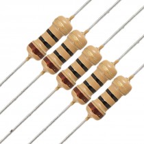 100 x 1/4W 250V 10 ohm Axial Lead Carbon Film Resistors