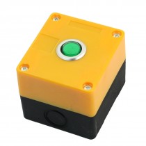 Green 12V Pilot Indicator Single Hole Yellow Plastic Pushbutton Station