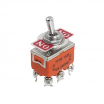 DPDT On/On 2 Position Latching Toggle Switch AC 250V 15A