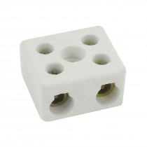Wire Connector 2 Position Dual Row Ceramic Terminal Block 220V 30A