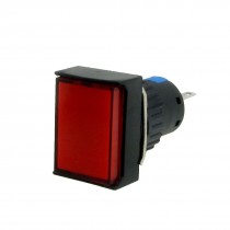 AC 220V 3A Momentary 3 Pins NO NC Rectangle Push Button Switch