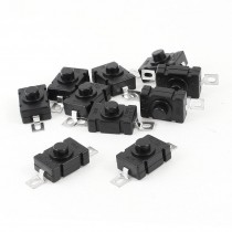 10 Pcs 1.5A 250VAC Push Button Self Latching Tact Switch 18x12x10mm