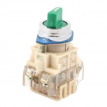 Panel Mounted DPST 3 Position Green Push Button Switch 220V 4.5A
