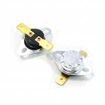 2 Pcs Soldered 70C NC.Temperature Controller Plastic Thermostat 10A AC250V