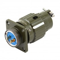 Waterproof Aviation Plug 2Pin Male Panel Metal Connector Adapter AC 250V 15A