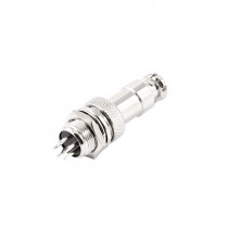 12mm 1 4PT Thread Dia Aviation Connector Plug Joint 5P 5 Pin 5A AC 200V