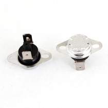 250V 10A 75C 167F NC Temperature Control Switch Thermostat 2 Pcs