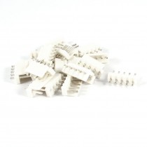 20 Pcs Single Row 5 Pins 3.96mm Flat Header Socket Connector