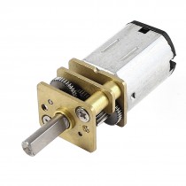 DC 1.5-6V 5RPM 3mm Diameter Axle Electric Gearbox Speed Reduce Motor Silver Tone