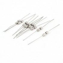 10 Pcs 3mm x 10mm Axial Leads Fast Acting Glass Fuses Tube 5Amp 250V