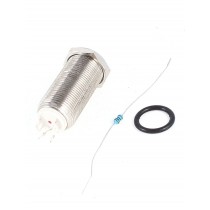 12V Red Ring LED 1NO 1NC Latching 12mm Self-lock Push button Switch SPST