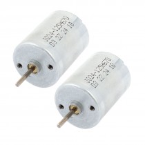 2Pcs DC6V 22000RPM 15 x 2mm Shaft 370 Micro Motor for RC Helicopter