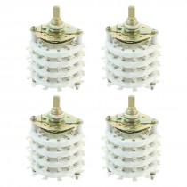 4PCS Band Channael Rotary Switch 4P11T 4 Pole 11 Position Four Decks